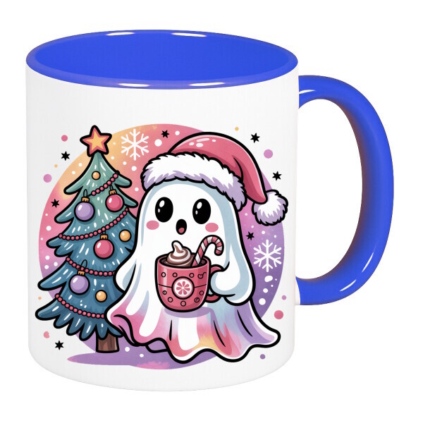 Színes fülű és belsejű bögre