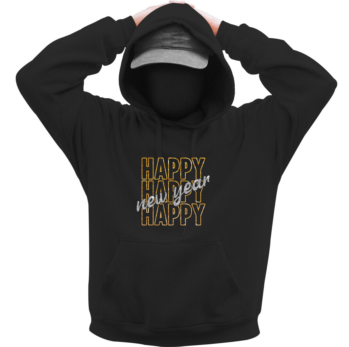 Kapucnis belebújós pulóver