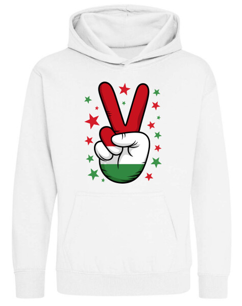 Kapucnis belebújós gyerek pulóver