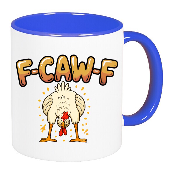 Színes fülű és belsejű bögre