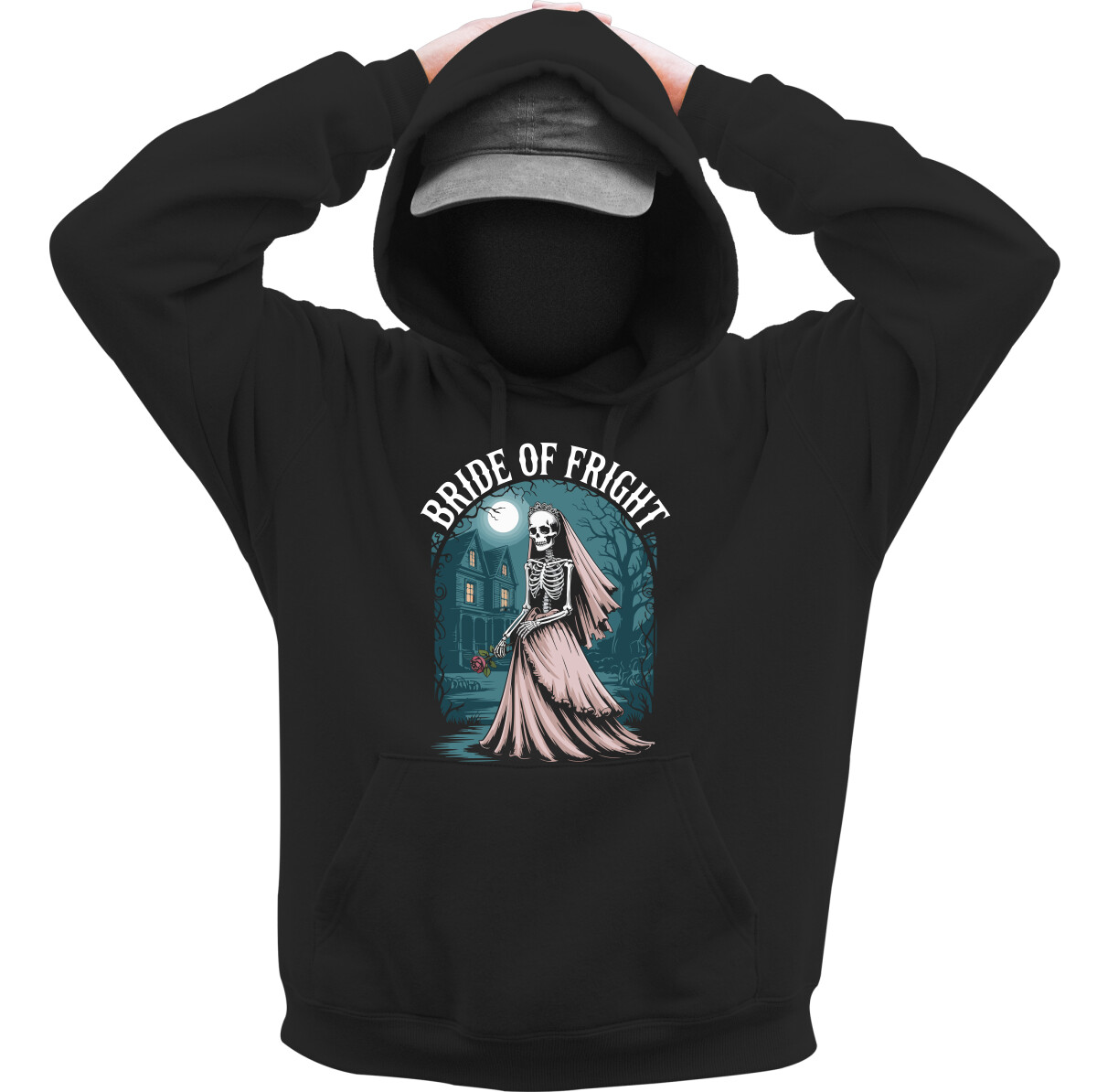 Kapucnis belebújós pulóver