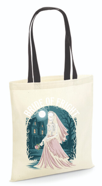 Vászontáska - színes fülű 