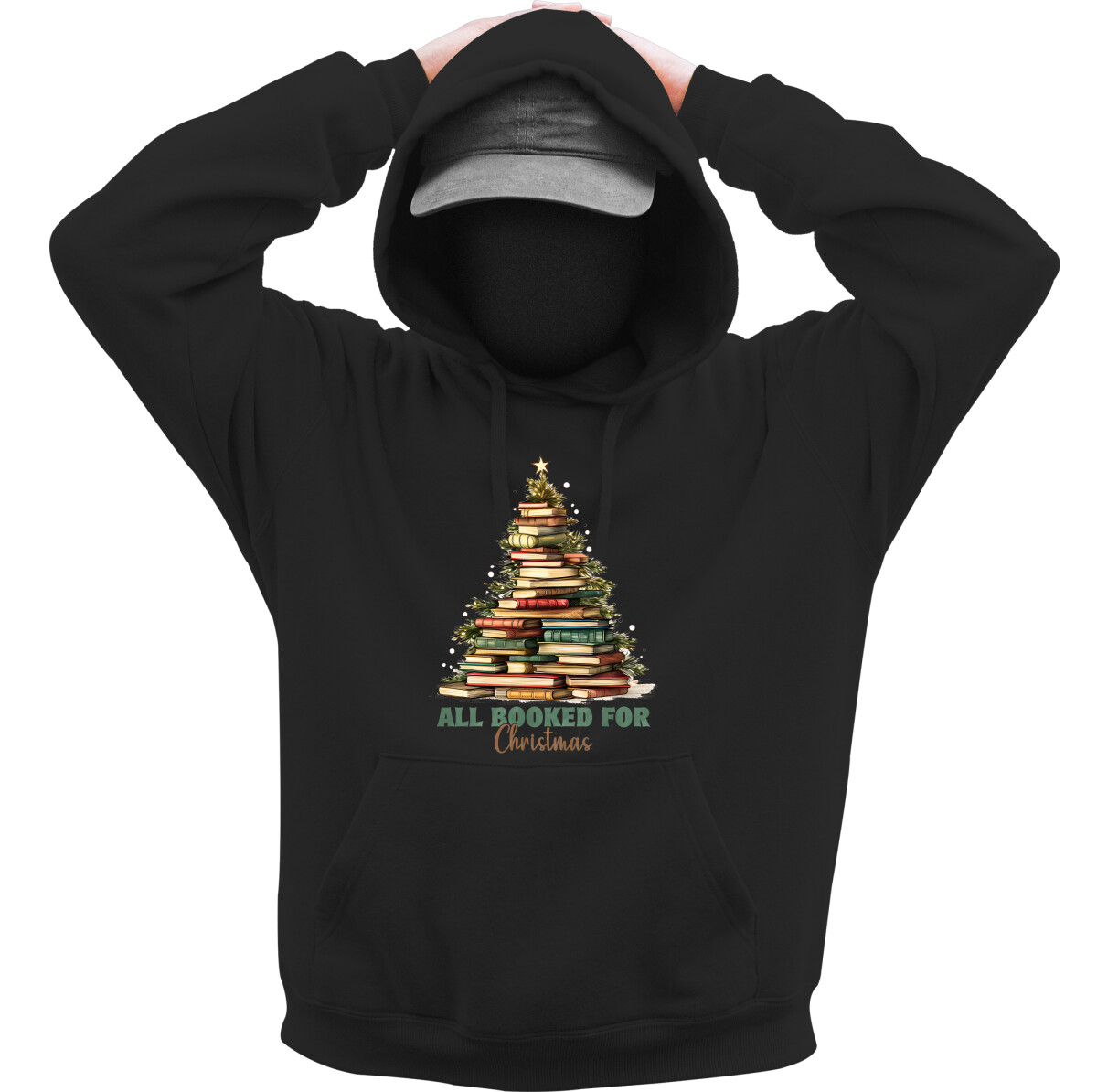 Kapucnis belebújós pulóver