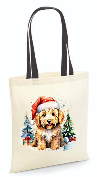 Vászontáska - színes fülű 