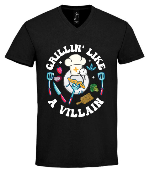 Unisex V nyakú póló