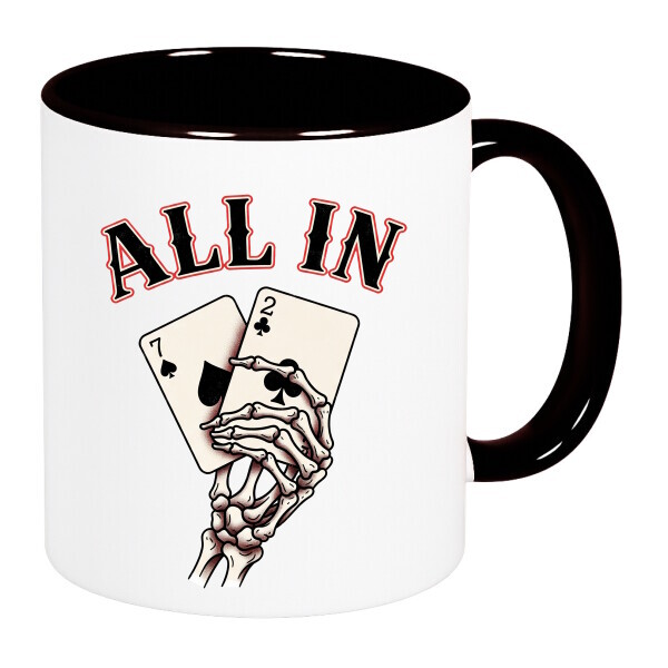 Színes fülű és belsejű bögre