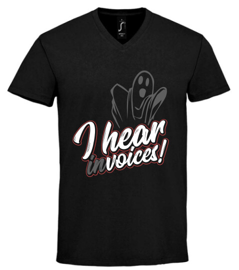 Unisex V nyakú póló