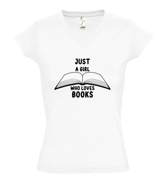 Női V nyakú póló