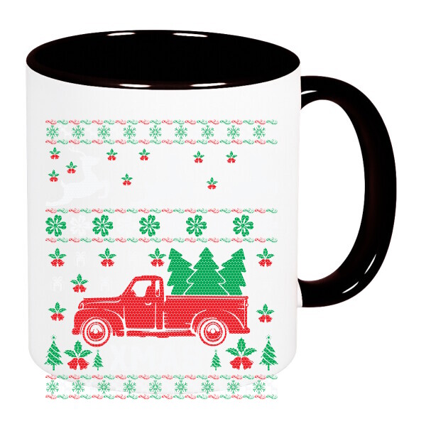 Színes fülű és belsejű bögre