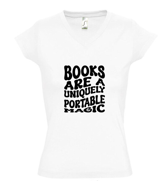 Női V nyakú póló