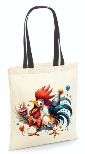 Vászontáska - színes fülű 