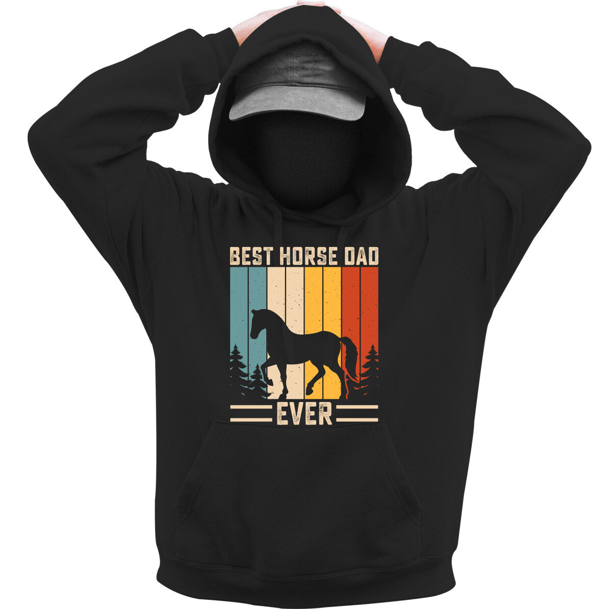 Kapucnis belebújós pulóver