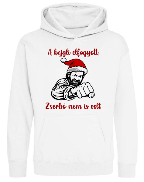 Kapucnis belebújós gyerek pulóver