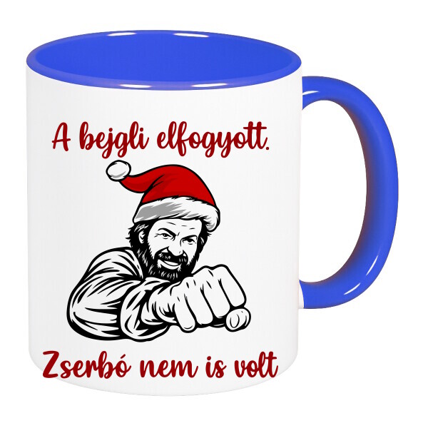 Színes fülű és belsejű bögre