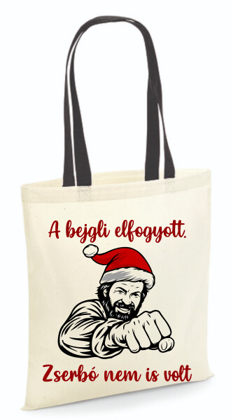 Vászontáska - színes fülű 