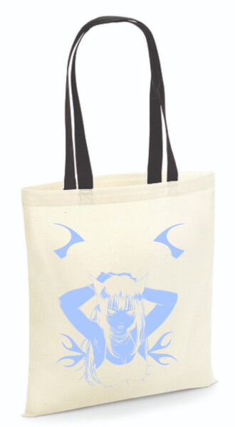 Vászontáska - színes fülű 