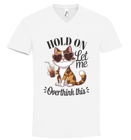 Unisex V nyakú póló