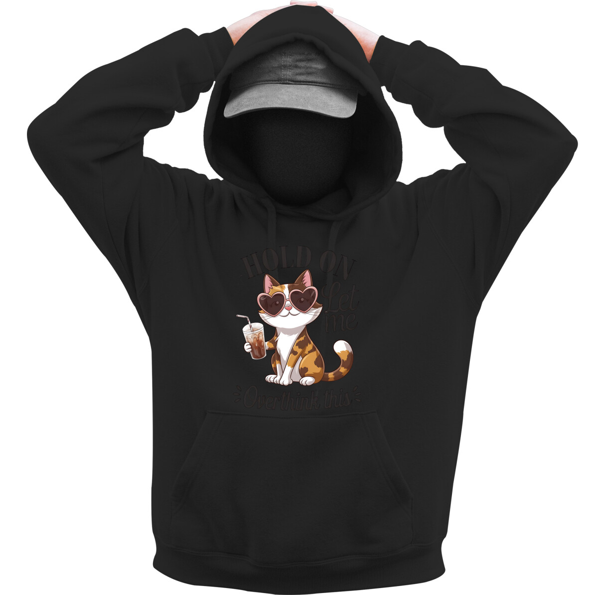 Kapucnis belebújós pulóver