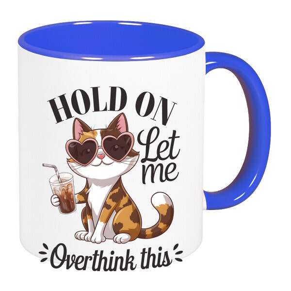 Színes fülű és belsejű bögre