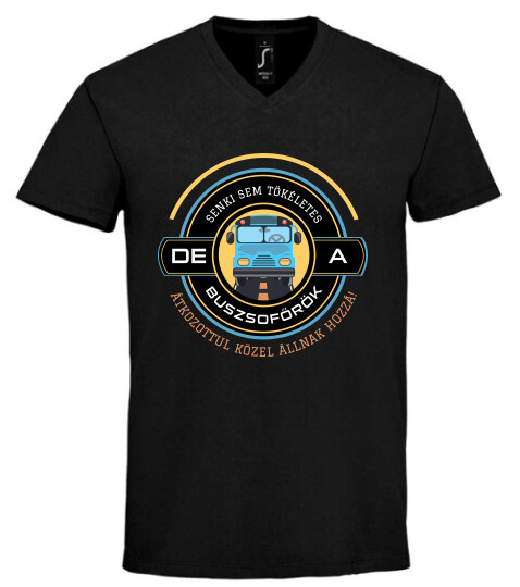 Unisex V nyakú póló