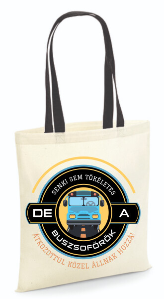 Vászontáska - színes fülű 