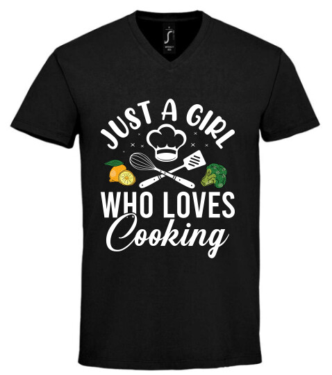 Unisex V nyakú póló