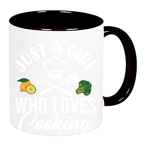 Színes fülű és belsejű bögre