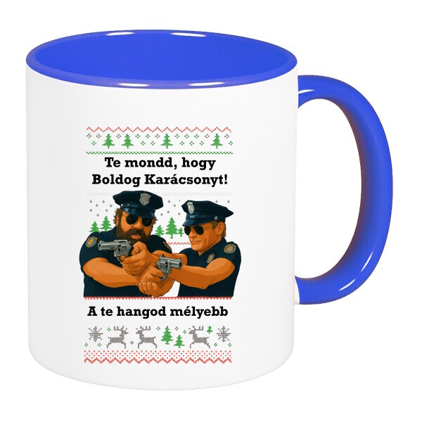 Színes fülű és belsejű bögre