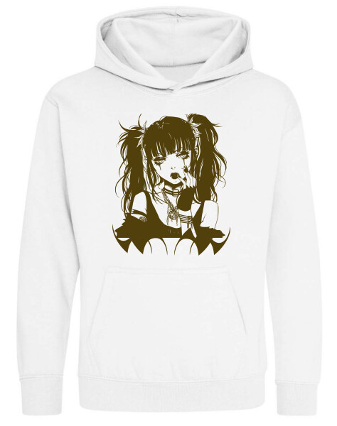 Kapucnis belebújós gyerek pulóver