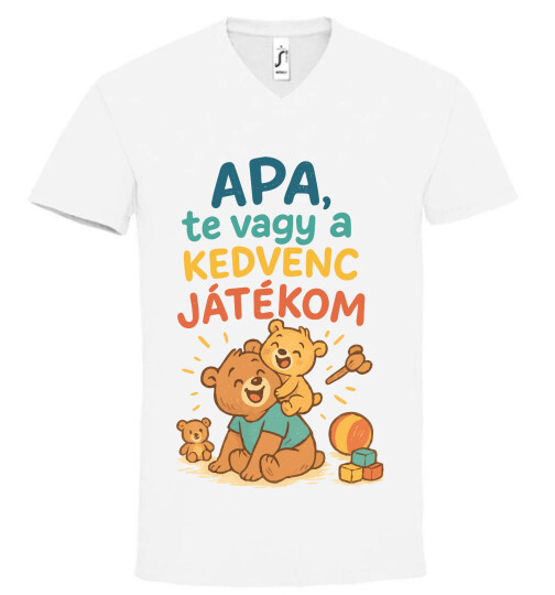 Unisex V nyakú póló