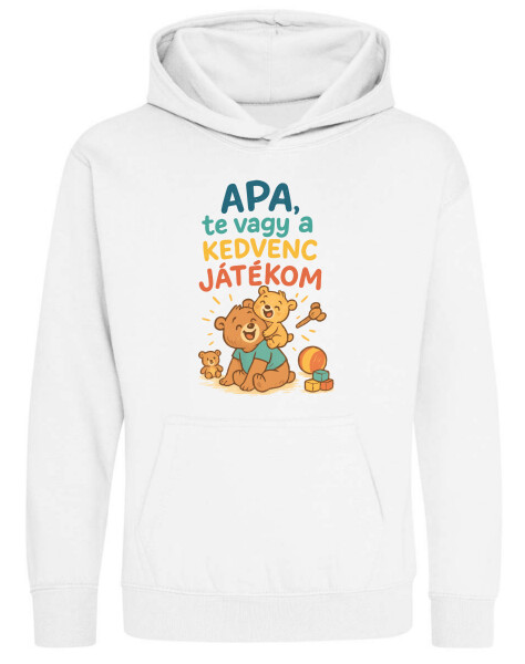 Kapucnis belebújós gyerek pulóver