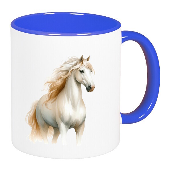 Színes fülű és belsejű bögre