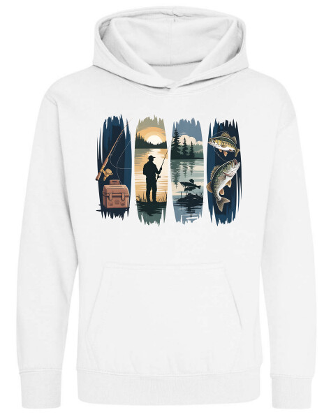 Kapucnis belebújós gyerek pulóver