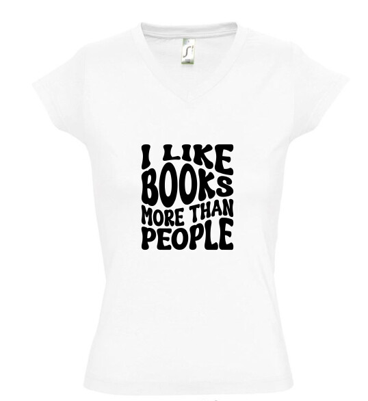 Női V nyakú póló