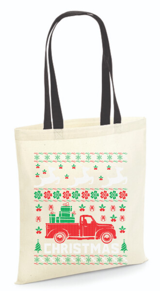 Vászontáska - színes fülű 