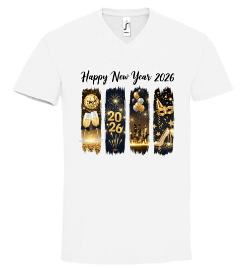 Unisex V nyakú póló