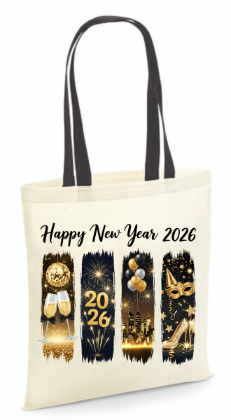 Vászontáska - színes fülű 