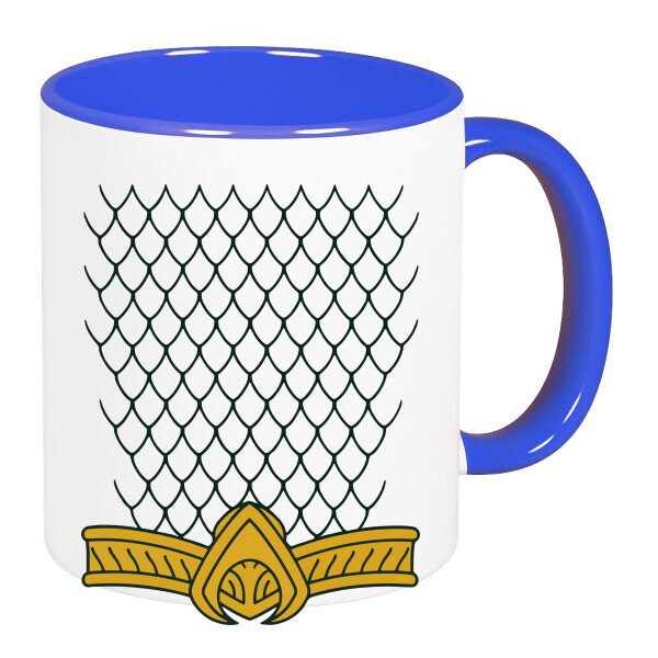 Színes fülű és belsejű bögre