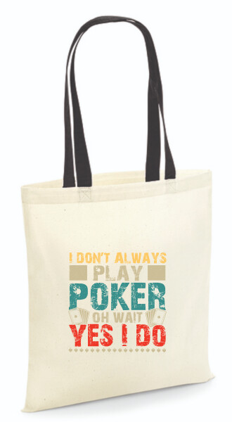 Vászontáska - színes fülű 