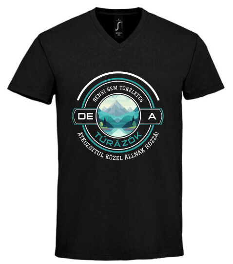 Unisex V nyakú póló