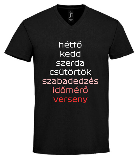 Unisex V nyakú póló