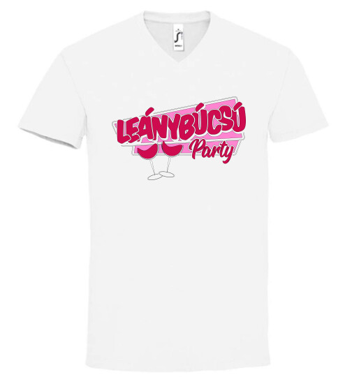 Unisex V nyakú póló