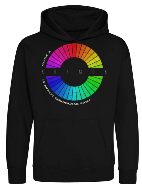 Kapucnis belebújós gyerek pulóver