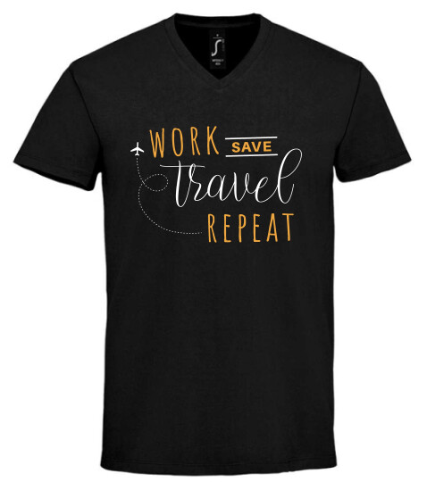 Unisex V nyakú póló