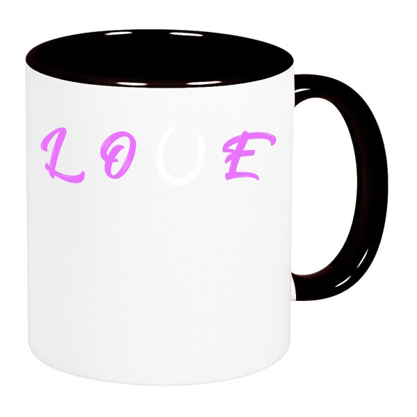 Színes fülű és belsejű bögre