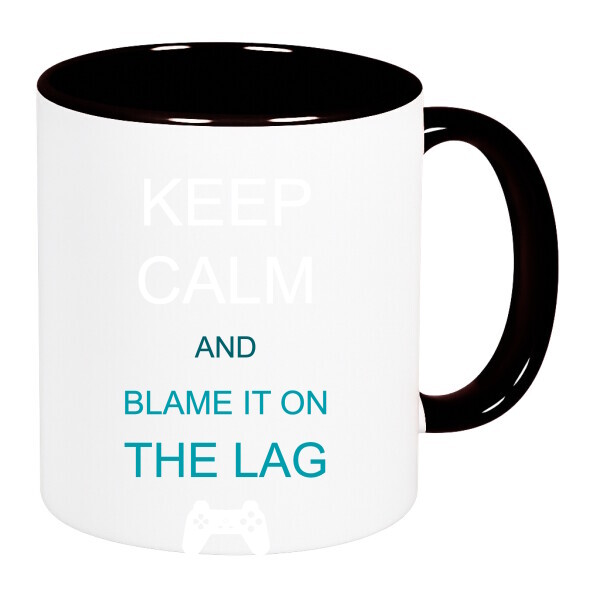 Színes fülű és belsejű bögre