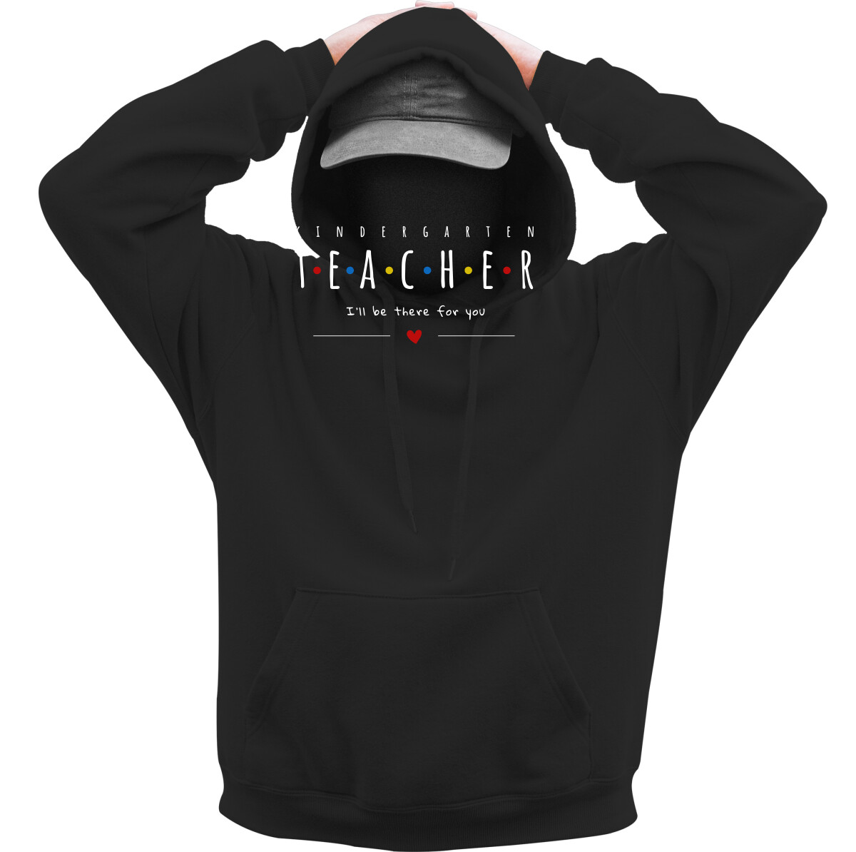 Kapucnis belebújós pulóver