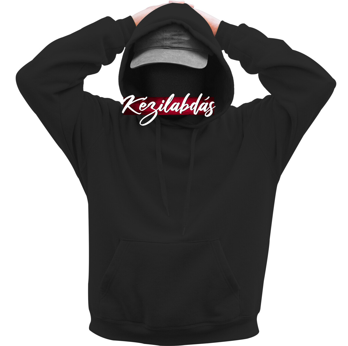 Kapucnis belebújós pulóver