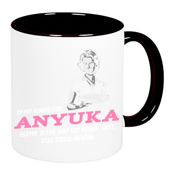 Színes fülű és belsejű bögre