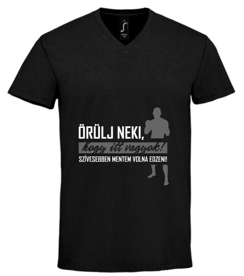 Unisex V nyakú póló